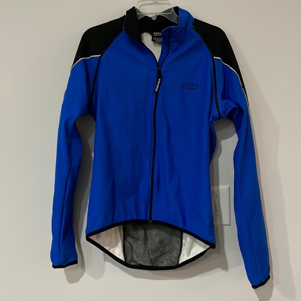 Gore Bike Wear Cycling Jacket womens Large Soft Shell WindStopper Full Zip